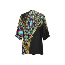 Load image into Gallery viewer, "Sweet Thang" Women's Kimono Chiffon Cover Up (Model H51) (Print-On-Demand-Product)
