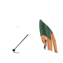 Load image into Gallery viewer, Gorgeous in Green Anti-UV Foldable Umbrella(Outside Printing)(Model U08)Print-On-Demand Product