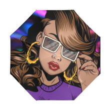 Load image into Gallery viewer, "Feisty Girl" Anti-UV Foldable Umbrella (Outside Printing) (Model U08) Print-On-Demand-Product