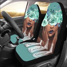 Load image into Gallery viewer, "Melanin Speaks" Car Seat Covers (Set of 2) (Print-On-Demand-Product)