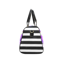 Load image into Gallery viewer, Purple Kisses Travel Bag Black (Small) (Model1639)Print-On-Demand Product