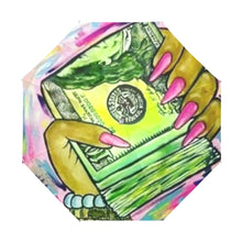 Load image into Gallery viewer, Money Moves Anti-UV Foldable Umbrella(Outside Printing) Print-On-Demand Product