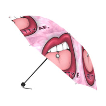 Load image into Gallery viewer, Pretty AF. Anti-UV Foldable Umbrella (Outside Printing) (Model U08) Print-On-Demand-Product