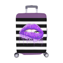 Load image into Gallery viewer, Purple Kisses Luggage Cover (22"-25") (Medium)Print-On-Demand Product