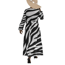 Load image into Gallery viewer, &quot;D. Ivory🥀🕊&quot; All-Over Print Women&#39;s Lace-up Chiffon Robe (Print-On-Demand-Product)
