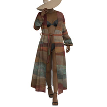 Load image into Gallery viewer, &quot;If I May&quot; All-Over Print Women&#39;s Lace-up Chiffon Robe
