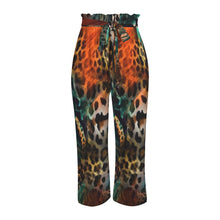 Load image into Gallery viewer, &quot;Cynthia W.&quot; All Over Print Wide Leg Pants with Belt (Print-On-Demand-Product)
