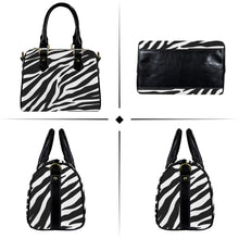 Load image into Gallery viewer, &quot;D. Ivory&quot; Custom Handbag-Black Handle (Model 1746) (Print-On-Demand-Product)
