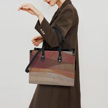 Load image into Gallery viewer, &quot;If I May&quot; (black straps)&quot; Custom Women&#39;s Handbag-Medium (Model 1747) (Print-On-Demand-Product)
