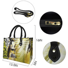 Load image into Gallery viewer, &quot;Make It Plain&quot; (black straps)&quot; Custom Women&#39;s Handbag-Medium (Model 1747) (Print-On-Demand-Product)
