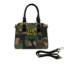 Load image into Gallery viewer, &quot;The Main Character&quot; Yellow Sun Kiss (Mini Travel) Custom Handbag-Black Handle (Model 1746)(Print-On-Demand-Product)
