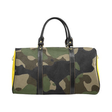 Load image into Gallery viewer, &quot;The Main Character&quot; Yellow Sun Kiss Travel Bag Black (Small) (Model1639)(Print-On-Demand-Product)
