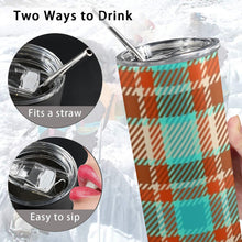 Load image into Gallery viewer, &quot;Grace and Mercy&quot; 20oz Tall Skinny Tumbler with Lid and Straw (Print-On-Demand-Product)
