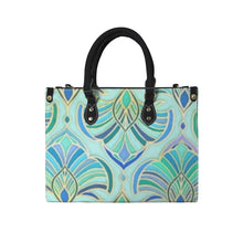 Load image into Gallery viewer, &quot;Royal Riches&quot; (black straps)&quot; Custom Women&#39;s Handbag-Medium (Model 1747) (Print-On-Demand-Product)
