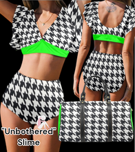 Load image into Gallery viewer, &quot;Unbothered&quot; Women&#39;s Ruffle Sleeve Bikini Swimsuit（Model S42) (Print-On-Demand-Product)

