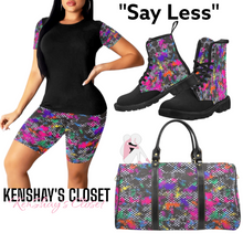 Load image into Gallery viewer, &quot;Say Less&quot; Travel Bag Black (Small) (Model1639) (Print-On-Demand-Product)
