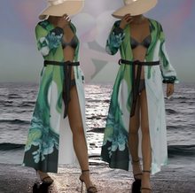 Load image into Gallery viewer, &quot;Irreplaceable&quot; All-Over Print Women&#39;s Lace-up Chiffon Robe (Print-On-Demand-Product)
