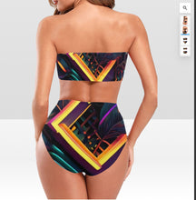 Load image into Gallery viewer, &quot;Vibrant Thing&quot; Chest Wrap Bikini Swimsuit (Mode) (Print-On-Demand-Product)l S36)

