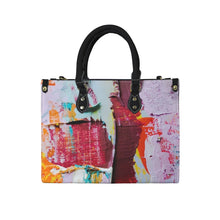 Load image into Gallery viewer, &quot;Clear Vision&quot; (black straps)&quot; Custom Women&#39;s Handbag-Medium (Model 1747) (Print-On-Demand-Product)
