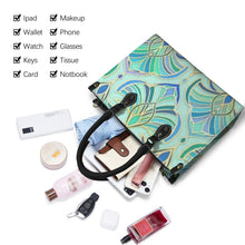 Load image into Gallery viewer, &quot;Royal Riches&quot; (black straps)&quot; Custom Women&#39;s Handbag-Medium (Model 1747) (Print-On-Demand-Product)
