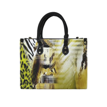 Load image into Gallery viewer, &quot;Make It Plain&quot; (black straps)&quot; Custom Women&#39;s Handbag-Medium (Model 1747) (Print-On-Demand-Product)
