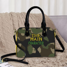 Load image into Gallery viewer, &quot;The Main Character&quot; Yellow Sun Kiss (Mini Travel) Custom Handbag-Black Handle (Model 1746)(Print-On-Demand-Product)

