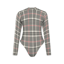 Load image into Gallery viewer, &quot;Since You&#39;re here&quot; Backless Long Sleeve One-Piece Swimsuit (Model S60) (Print-On-Demand-Product)
