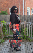 Load image into Gallery viewer, &quot;Cynthia W.&quot; All Over Print Wide Leg Pants with Belt (Print-On-Demand-Product)
