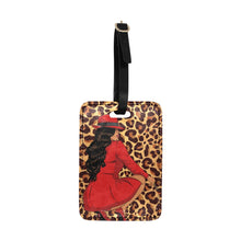Load image into Gallery viewer, &quot;Pretty in Red&quot; Luggage Tag (Print-On-Demand-Product)
