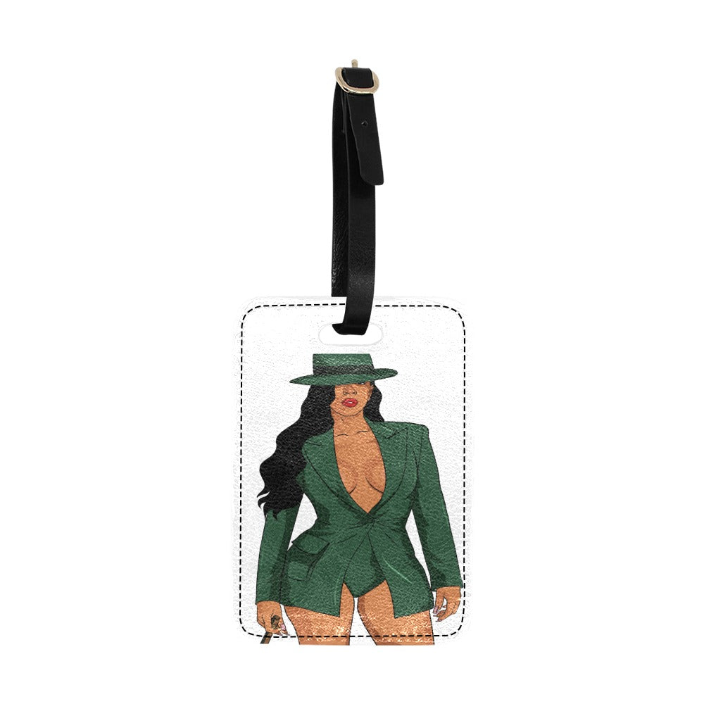 Gorgeous in Green Luggage Tag (Print-On-Demand Product)