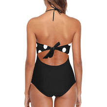 Load image into Gallery viewer, &quot;Cute Confessions&quot; Lace Band Embossing Swimsuit (ModelS15) (Print-On-Demand-Product)

