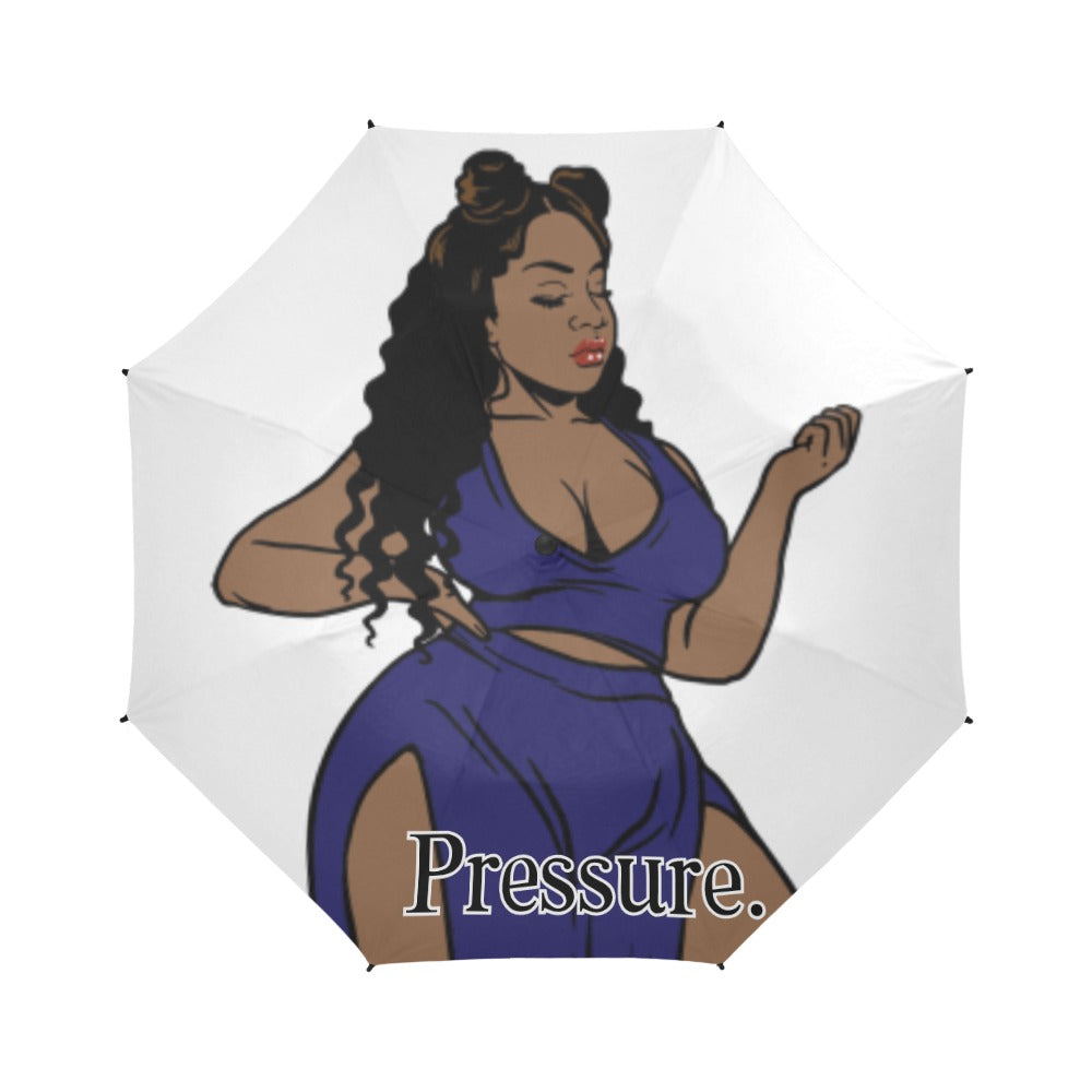 Thick Goddess Semi-Automatic Foldable Umbrella (Model U05)Print-On-Demand Product