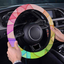 Load image into Gallery viewer, &quot;Color Me Bad&quot; Steering Wheel Cover with Elastic Edge (Print-On-Demand-Product)
