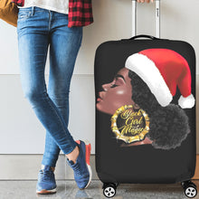 Load image into Gallery viewer, Holiday_BlackGirlMagic[1] Luggage Cover (Large Size) (26&quot;-28&quot;) Print-On-Demand Product
