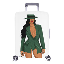 Load image into Gallery viewer, Gorgeous in Green Luggage Cover (Large Size) (26&quot;-28&quot;)Print-On-Demand Product
