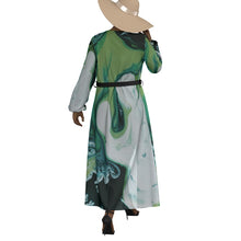 Load image into Gallery viewer, &quot;Irreplaceable&quot; All-Over Print Women&#39;s Lace-up Chiffon Robe (Print-On-Demand-Product)
