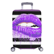 Load image into Gallery viewer, Purple Kisses Luggage Cover (Large Size) (26&quot;-28&quot;)Print-On-Demand Product
