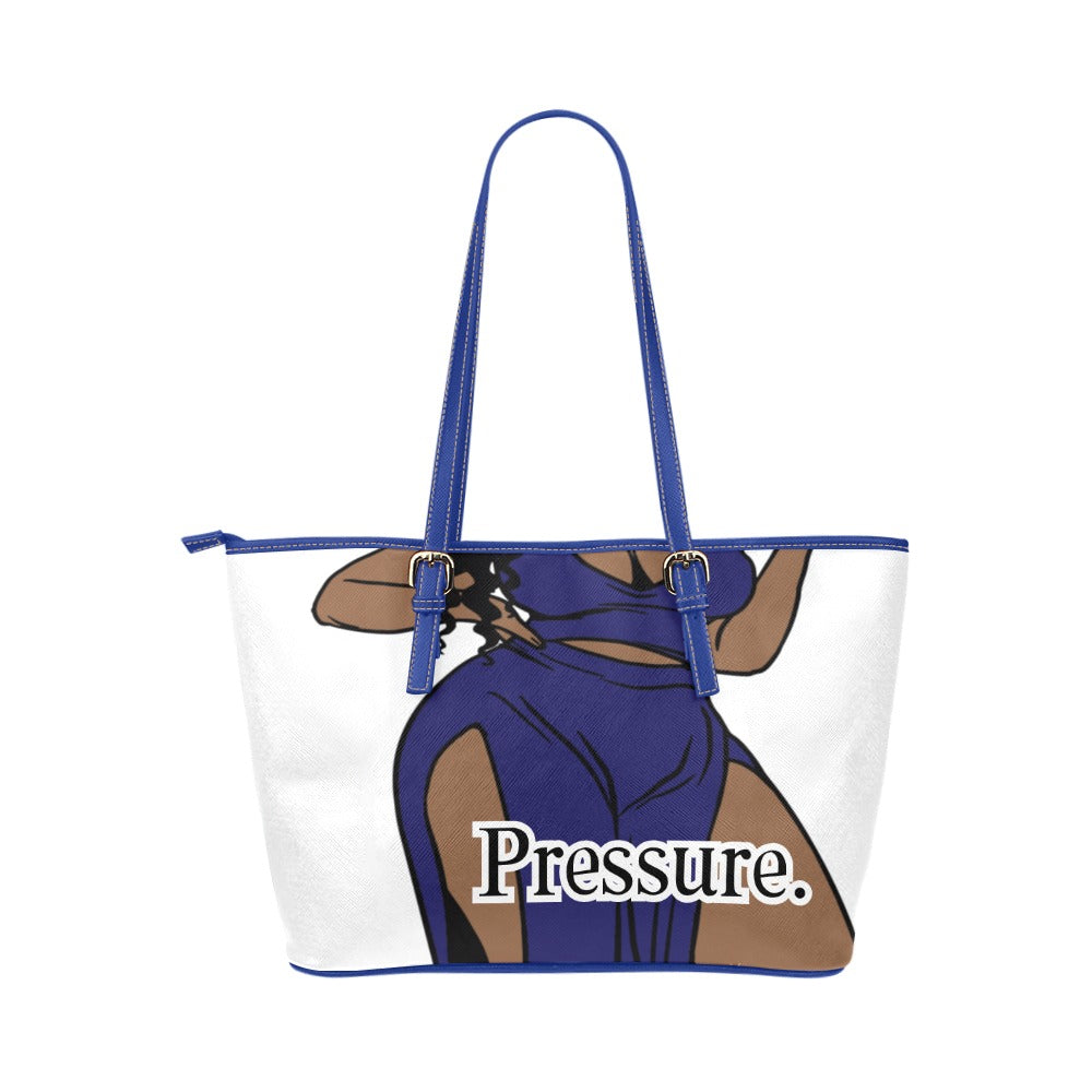 Thick Goddess Leather Tote Bag (Model 1651) (Big)Print-On-Demand Product
