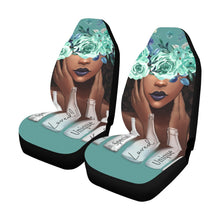 Load image into Gallery viewer, &quot;Melanin Speaks&quot; Car Seat Covers (Set of 2) (Print-On-Demand-Product)
