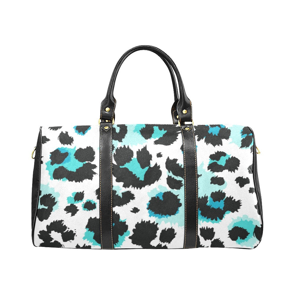 Animal Fringe Travel Bag Black (Small) (Model1639) Print-On-Demand Product