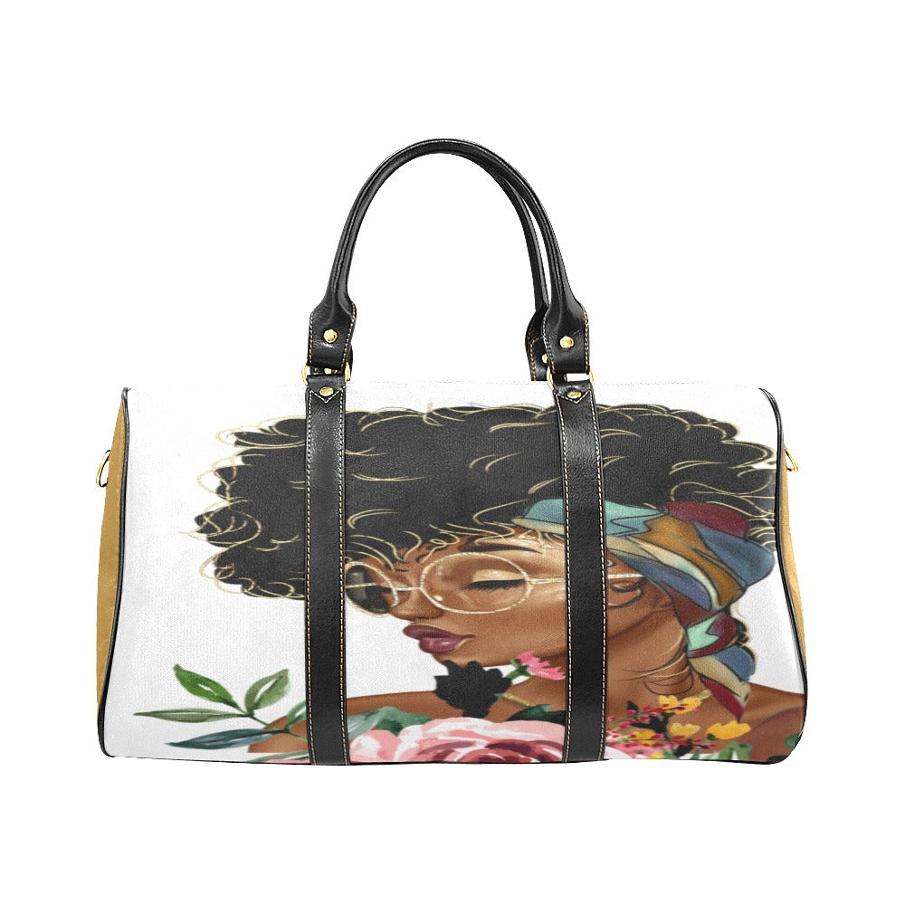 Melanin Magic Travel Bag Black (Small) (Model1639) Print-On-Demand Product