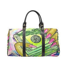 Load image into Gallery viewer, &quot;Money Movies&quot; Travel Bag Black (Small) (Model1639) (Print-On-Demand-Product)
