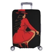 Load image into Gallery viewer, 2-01[1]Pretty in Red Luggage Cover (Large Size) (26&quot;-28&quot;)Print-On-Demand Product
