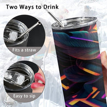 Load image into Gallery viewer, &quot;Vibrant Thing&quot; 20oz Tall Skinny Tumbler with Lid and Straw (Print-On-Demand-Product)
