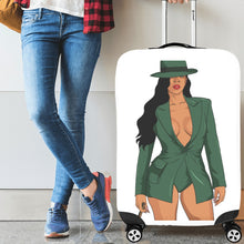 Load image into Gallery viewer, Gorgeous in Green Luggage Cover (Large Size) (26&quot;-28&quot;)Print-On-Demand Product
