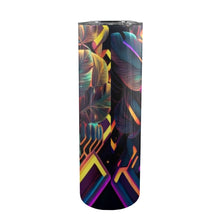 Load image into Gallery viewer, &quot;Vibrant Thing&quot; 20oz Tall Skinny Tumbler with Lid and Straw (Print-On-Demand-Product)
