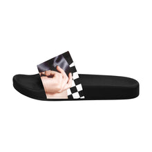 Load image into Gallery viewer, &quot;Slow and Steady&quot; Women&#39;s Slide Sandals(Model 057) (Print-On-Demand Product)
