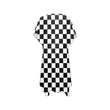 Load image into Gallery viewer, &quot;Slow and Steady&quot; Kimono Mid-Length Side Slits Chiffon Cover Up (Model H50) (Print-On-Demand Product)
