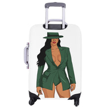 Load image into Gallery viewer, Gorgeous in Green Luggage Cover (Large Size) (26&quot;-28&quot;)Print-On-Demand Product

