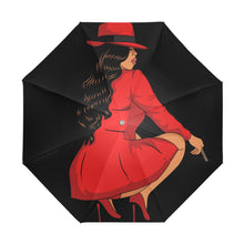 Load image into Gallery viewer, Pretty in Red Anti-UV Foldable Umbrella(Outside Printing)(Model U08)Print -On-Demand Product
